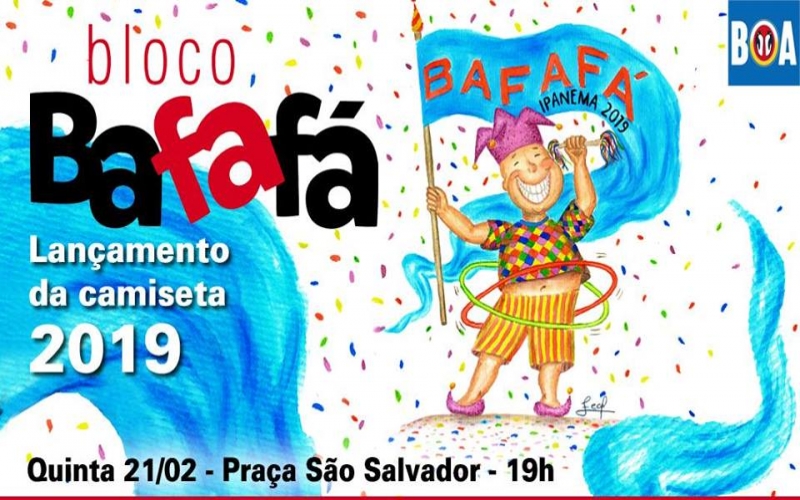 Lançamento da camiseta do Bloco Bafafá