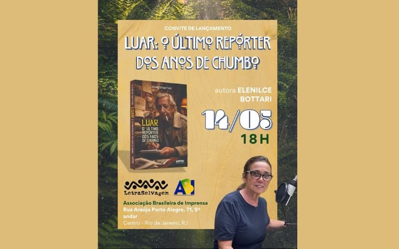 Jornalista Elenilce Bottari resgata a trajetória de Luar em lançamento na ABI