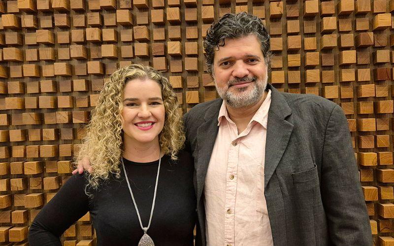 Luis Felipe Gama e Taís Guerino no Centro da Música Carioca