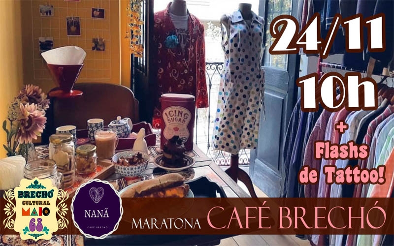 Maratona Café Brechó no Maio 68