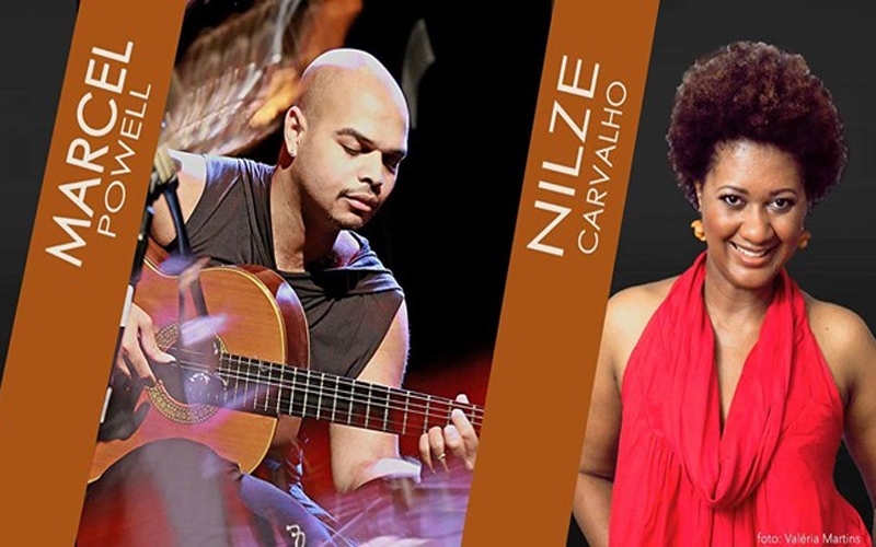 Marcel Powell e Nilze Carvalho no Teatro Rival Petrobras