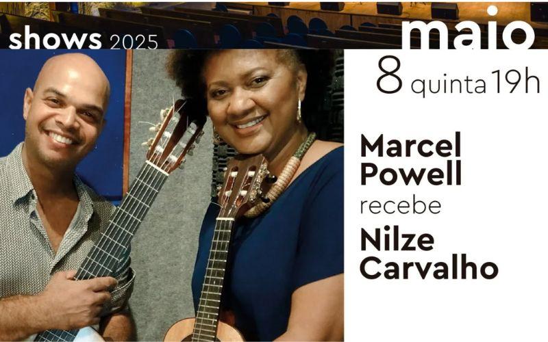 Marcel Powell convida Nilze Carvalho na Casa do Choro