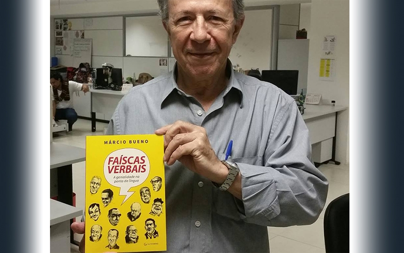 Faíscas verbais, novo livro de Márcio Bueno