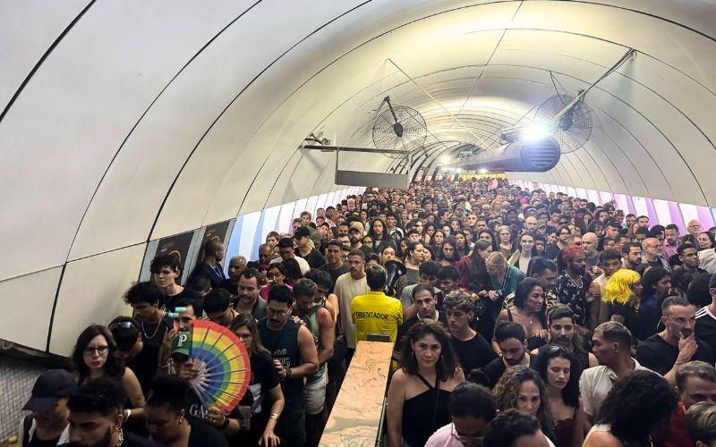 Show de Lady Gaga: MetrôRio bate recorde de público com mais de 195 mil desembarques em Copacabana
