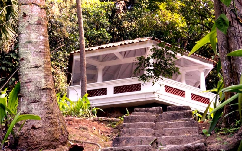 Mirante da Imprensa, antigo Belvedere, no Jardim Botânico foi construído em 1893