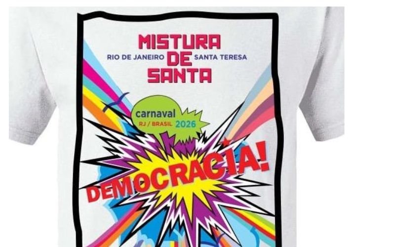 Mistura de Santa lança camiseta dedicada à democracia