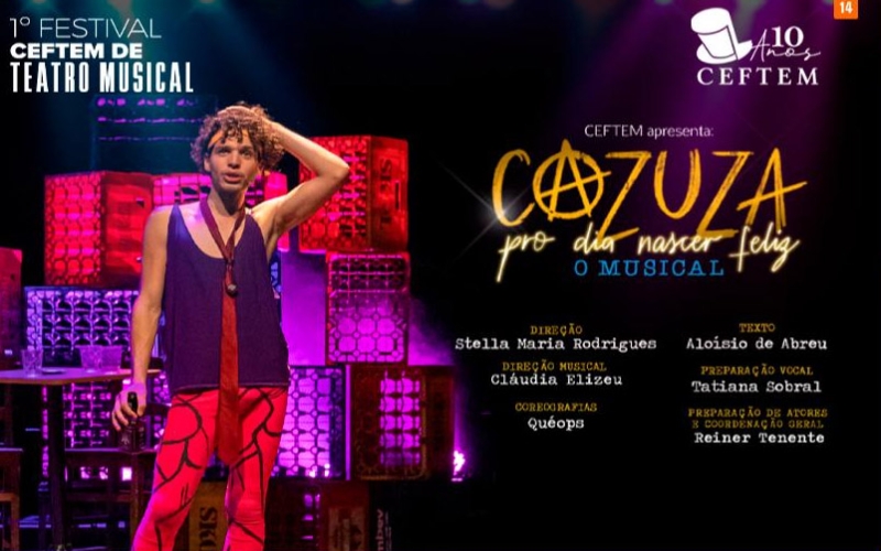 Espetáculo “Cazuza – Pro dia nascer feliz, O Musical” no Teatro Riachuelo