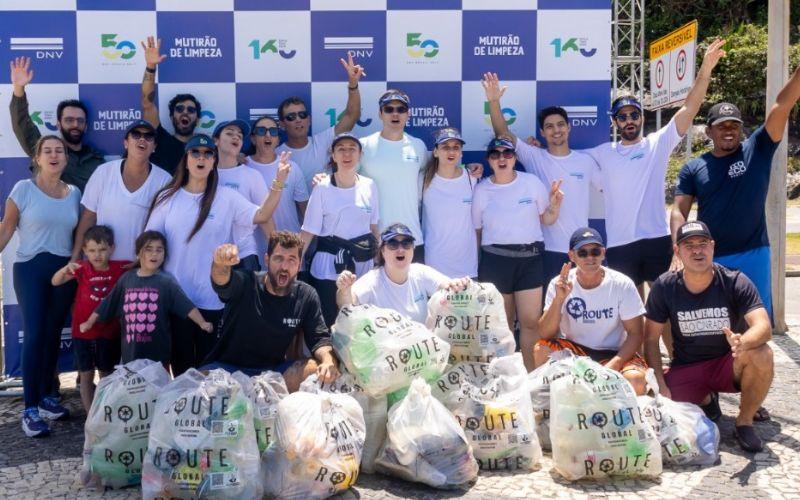 Multinacional norueguesa promove ação de limpeza na Praia de São Conrado