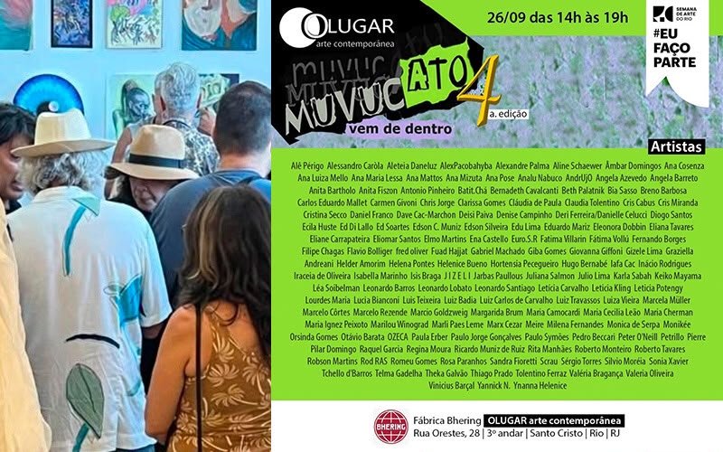 MuvucAto Vem de Dentro 4 integra a Semana de Arte do Rio 2026