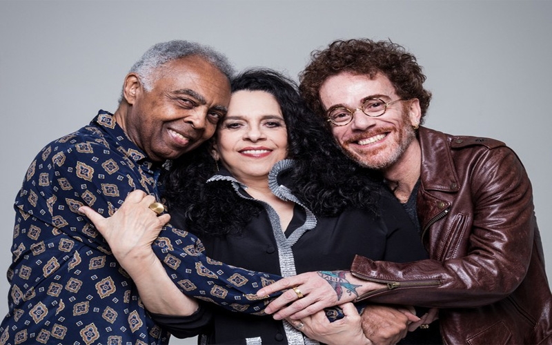 Nando Reis, Gal Costa e Gilberto Gil