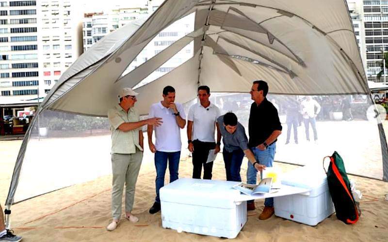 Tenda Pipa é o protótipo das futuras barracas da orla carioca