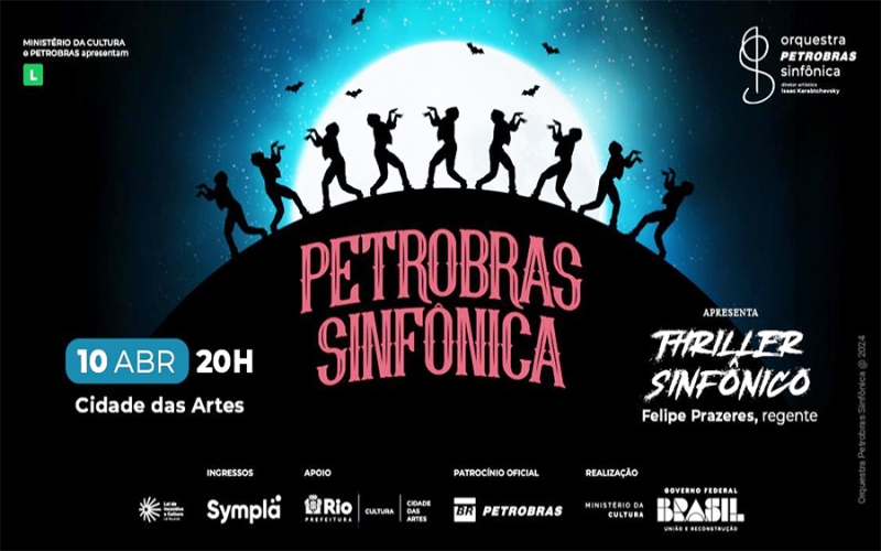 Orquestra Petrobras Sinfônica: concerto “Thriller  Sinfônico” com sucessos de Michael Jackson