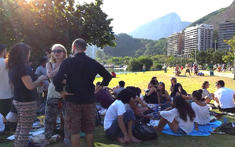 Picnic poliglota na Quinta da Boa Vista