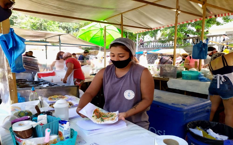 Point das Tapiocas na Feira da Glória, clientes fiéis e qualidade garantida