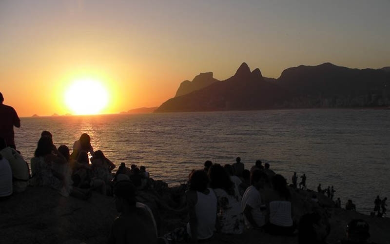 Pôr do Sol no Arpoador, clássico carioca