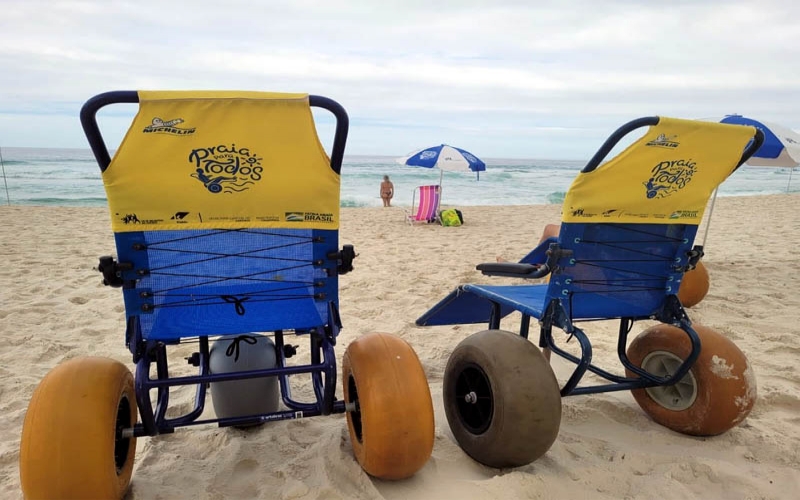 Praia para Todos atende deficientes em Copacabana, Barra e Recreio