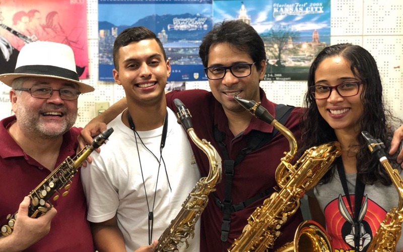 Quarteto de Saxofones na Paróquia Santos Anjos