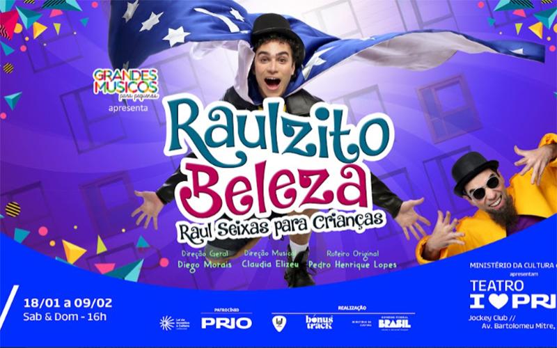 “Raulzito Beleza – Raul Seixas para Crianças” no Teatro I Love Prio