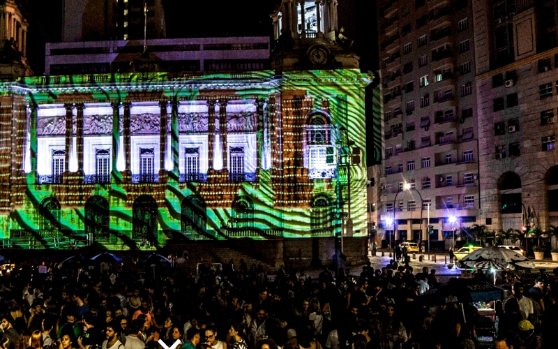 Rio Mapping Festival: luzes na noite do Rio de Janeiro