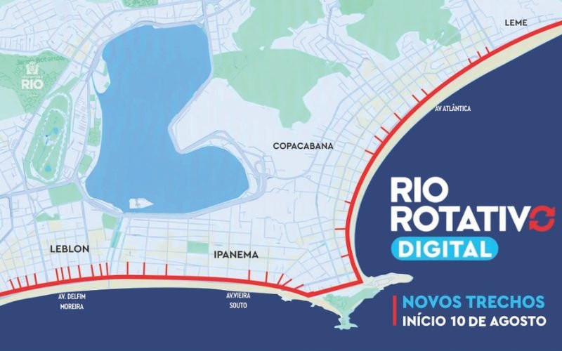 Rio Rotativo Digital chega à orla da Zona Sul