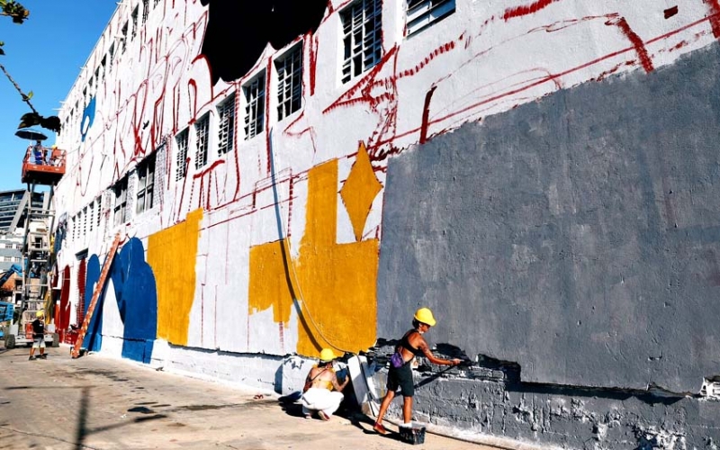 Região Portuária ganha grafites gigantes e atrações neste domingo