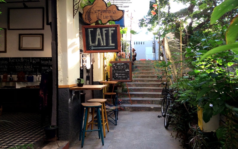 ​Samambaia Blue: estúdio de eco-design e cafeteria na Praça Mauá