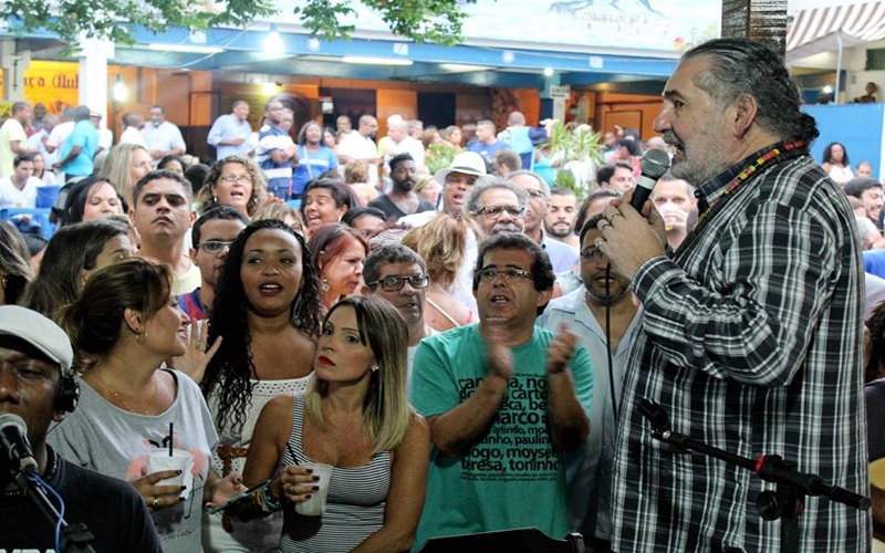 Samba da Lagoa recebe Moacyr Luz