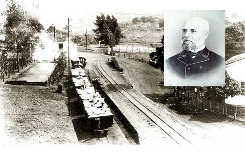 Fazenda de café do pai de Santos Dumont teve mais de 100 km de ferrovias e sete locomotivas