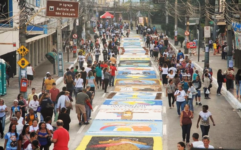 São Gonçalo terá no Corpus Christi o maior tapete de sal da América Latina