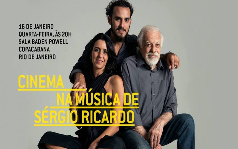 Sérgio Ricardo e filhos no Cinema na Música