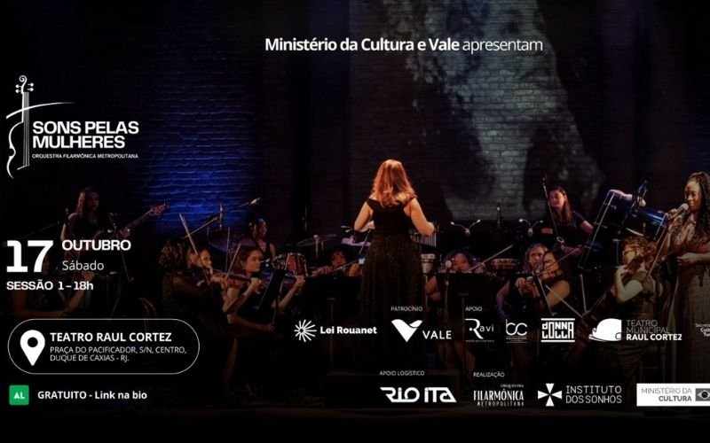 Orquestra Filarmônica Metropolitana: Sons Pelas Mulheres homenageia grandes vozes da MPB em Duque de Caxias