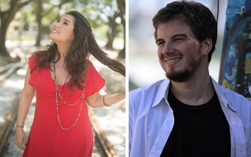 Tomaz Miranda e Joana Rychter no Mercado das Pulgas