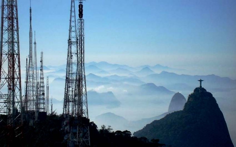 Parque de Transmissão do Sumaré, único lugar do Rio onde se vê o Cristo Redentor de cima