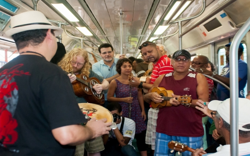 Trem do choro na Central do Brasil