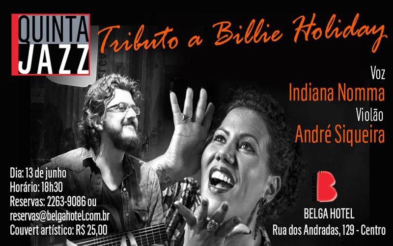 Tributo a Billie Holiday no Belga Hotel