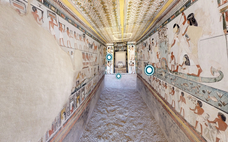 Passeio virtual em tumbas de 3.500 anos no Egito no conforto de casa