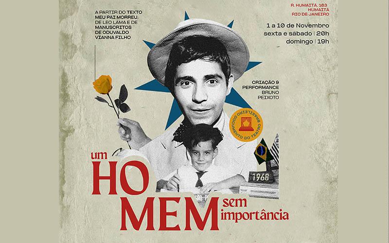 “Um homem sem importância” estreia no Espaço Cultural Sérgio Porto