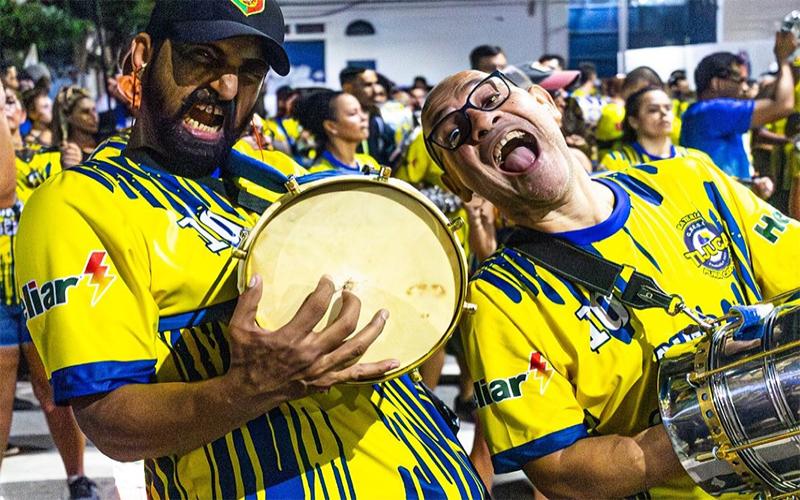 Ensaio da Unidos da Tijuca na Rua Conde de Bonfim