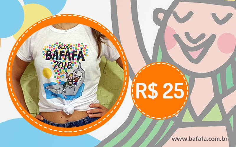 Camiseta do Bloco Bafafá 2018 à venda