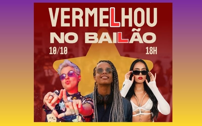 Vermelhou no Bailão: festa gratuita do Bailão das Sapatão ocupa a Rua da Quitanda neste sábado