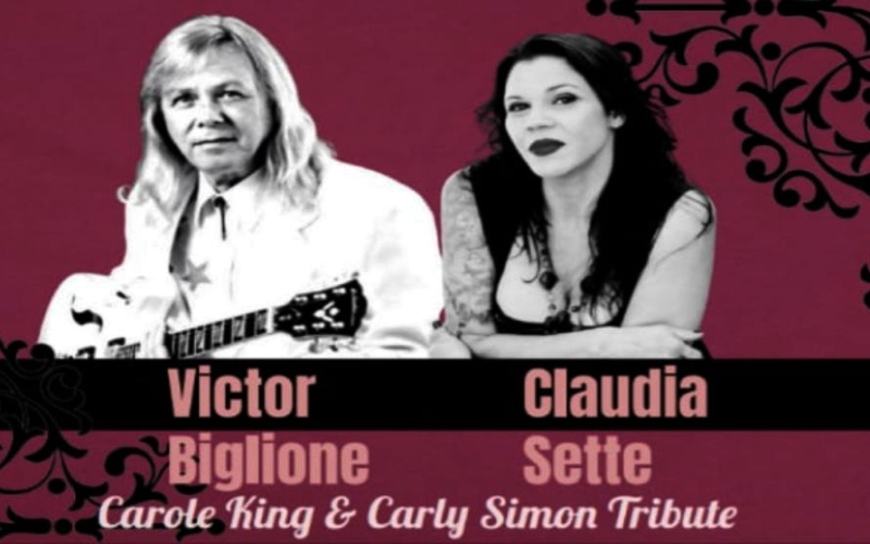 Victor Biglione e Claudia Sette em tributo a Carole King e Carly Simon