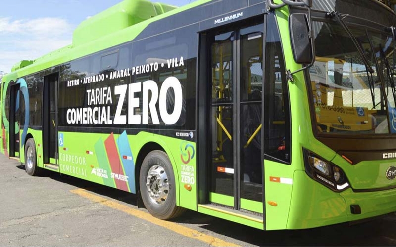 Ônibus elétricos do Programa Tarifa Zero voltam a funcionar em Volta Redonda