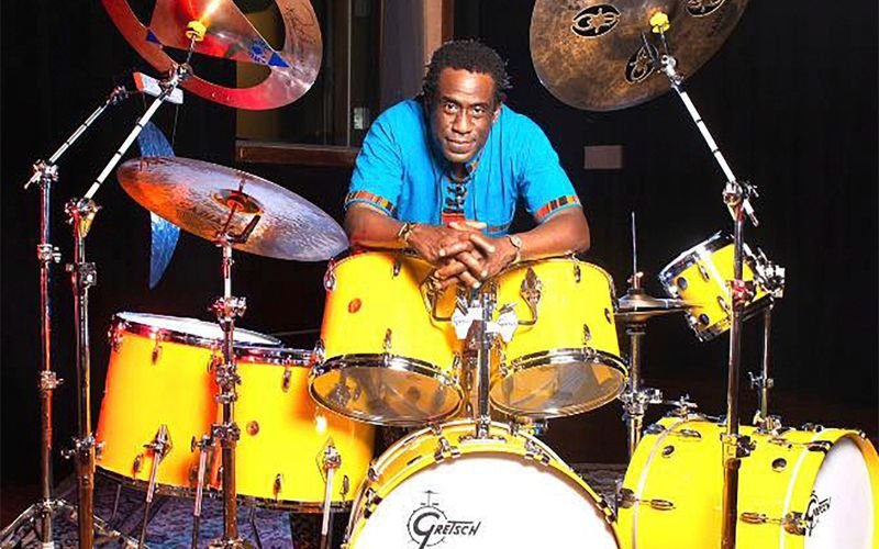 Will Calhoun, baterista da banda Living Colour e Marcos Suzano no Manouche